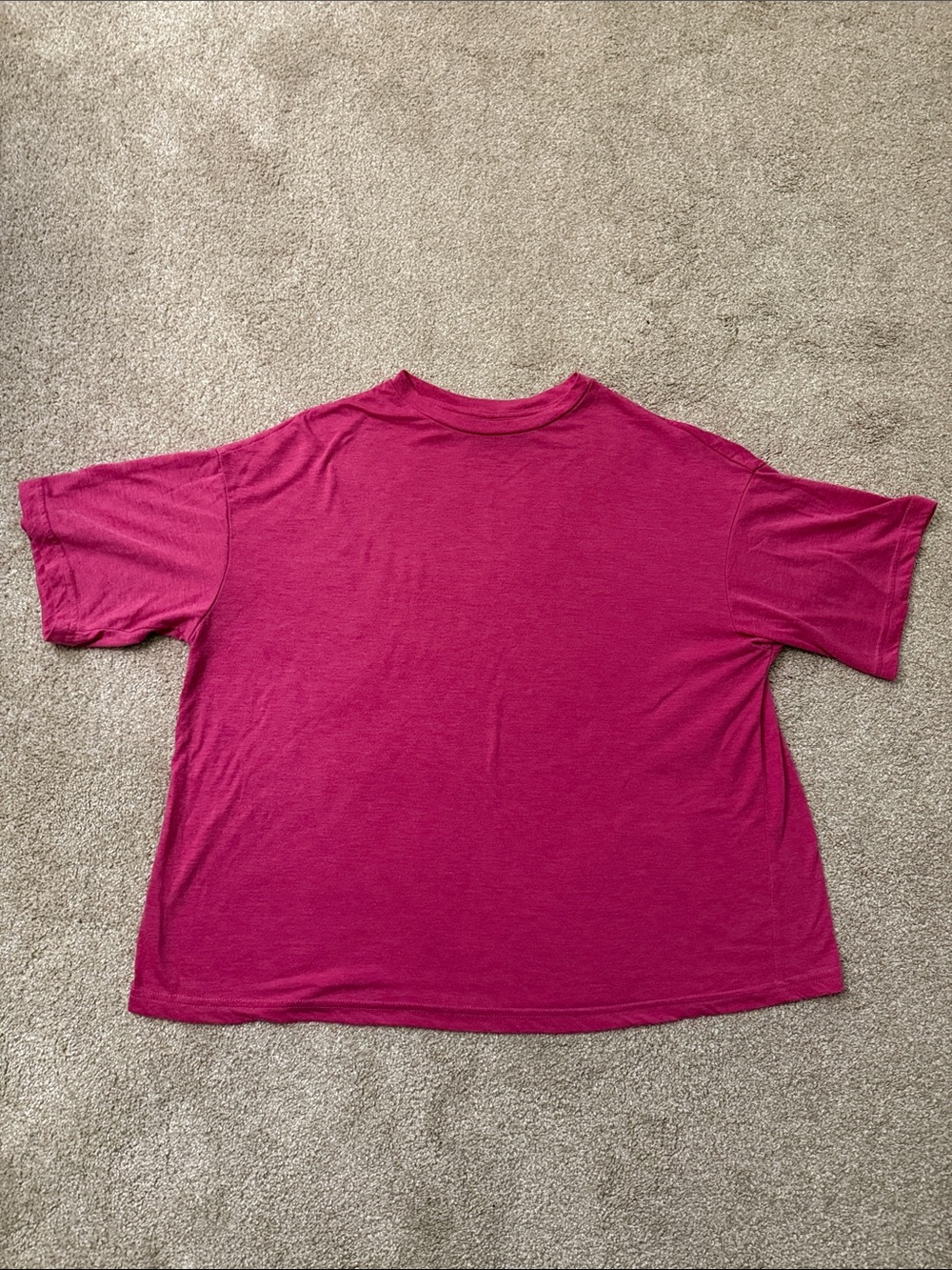 Cropped soft oversized boxy tshirt